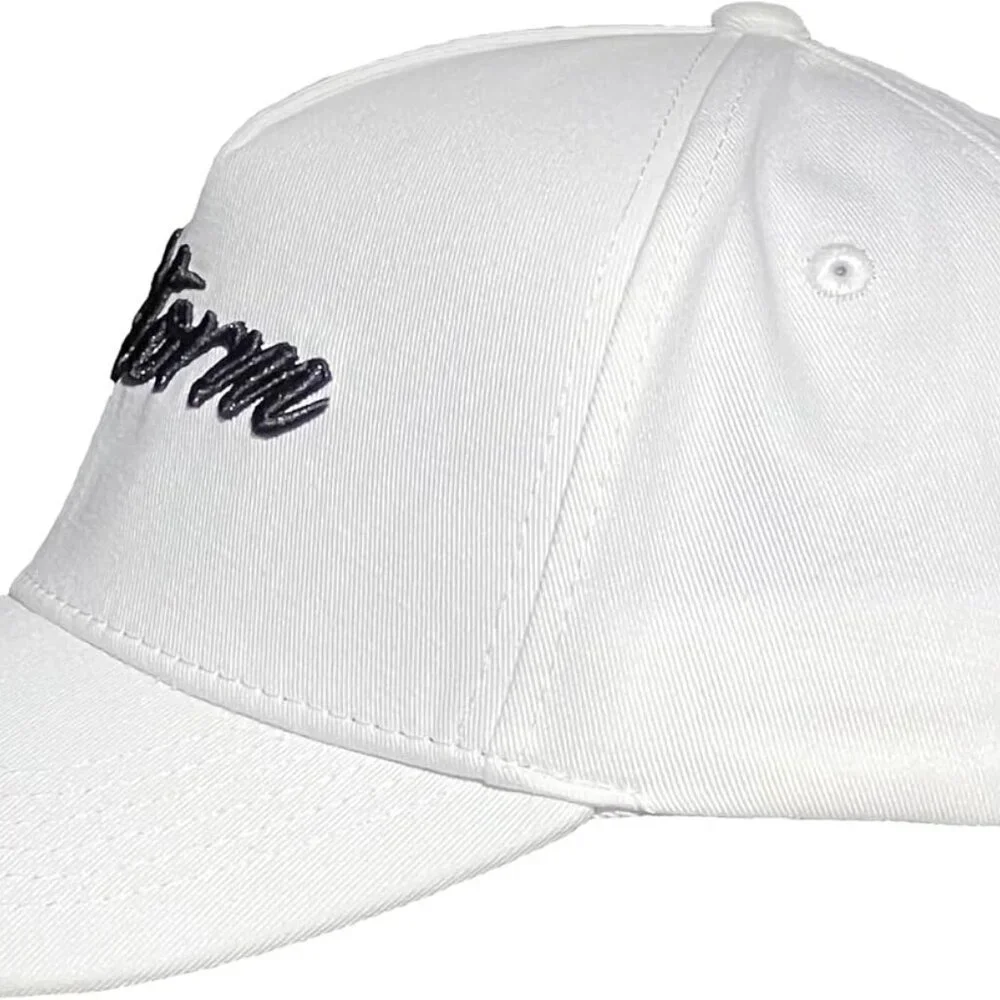 Storm A-Frame Snapback Hat Adjustable Baseball Cap Stylish Design White